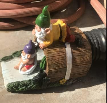 Gnome Sculpture Gutter Diverter Rain (Gnome)