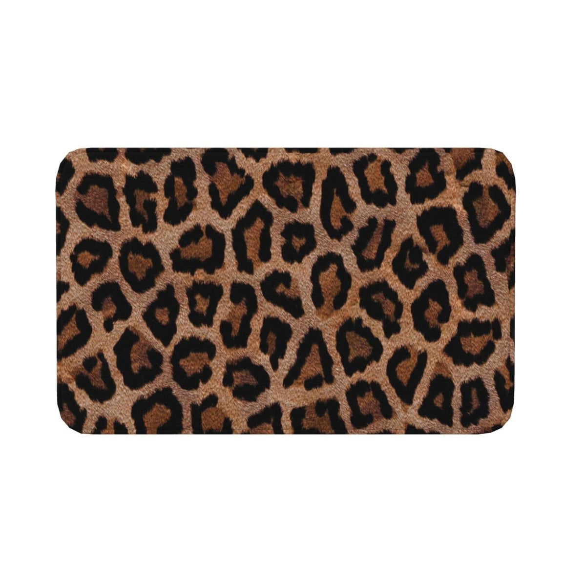Leopard Print Texture Bath Mat Non (1'8" x 2'8" (Rectangular) / Leopard Print Texture)
