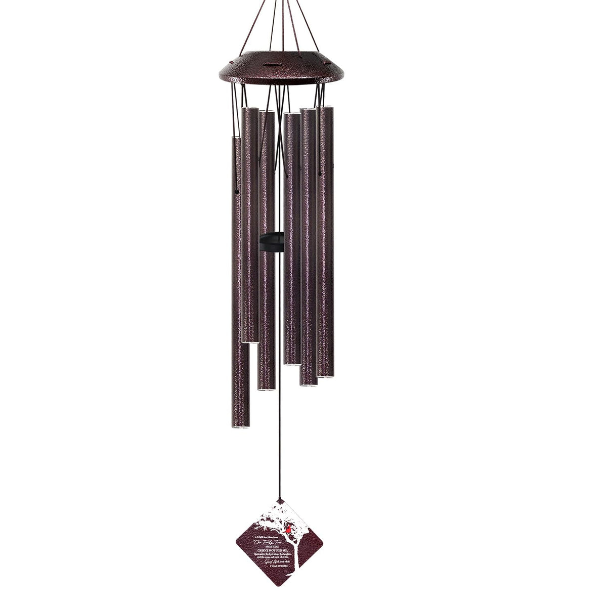 Cardinal Tree of Life Wind Chimes 32in Sympathy Gift Box for Outdoor Garden (A Limb)