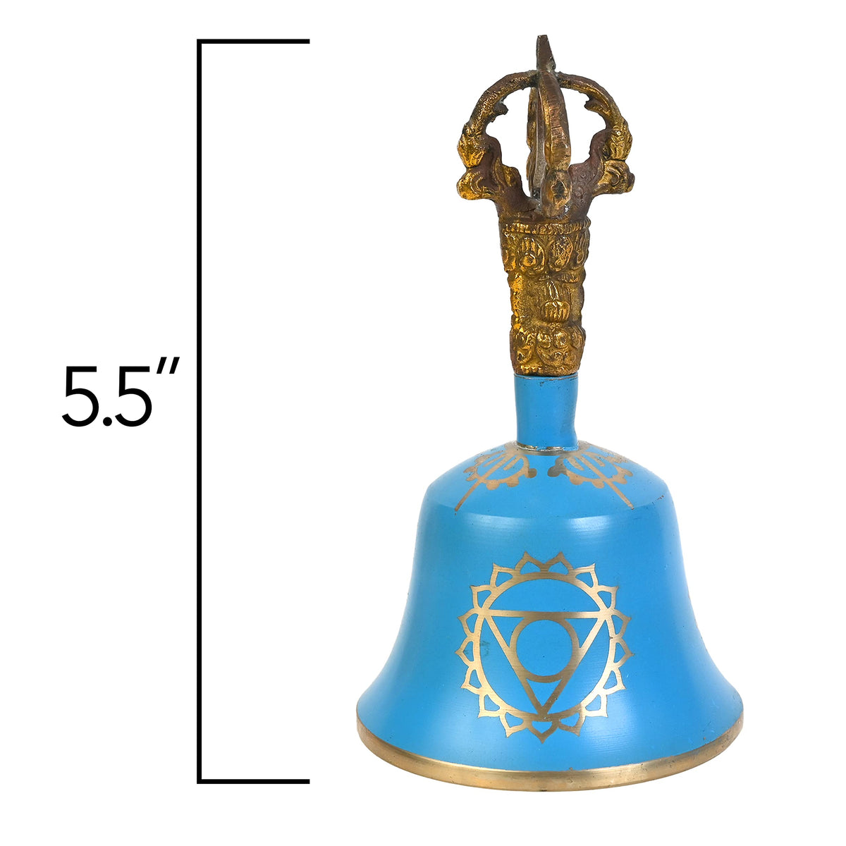 Sea Blue Throat Chakra Tibetan Bell (Throat Chakra Sea Blue)
