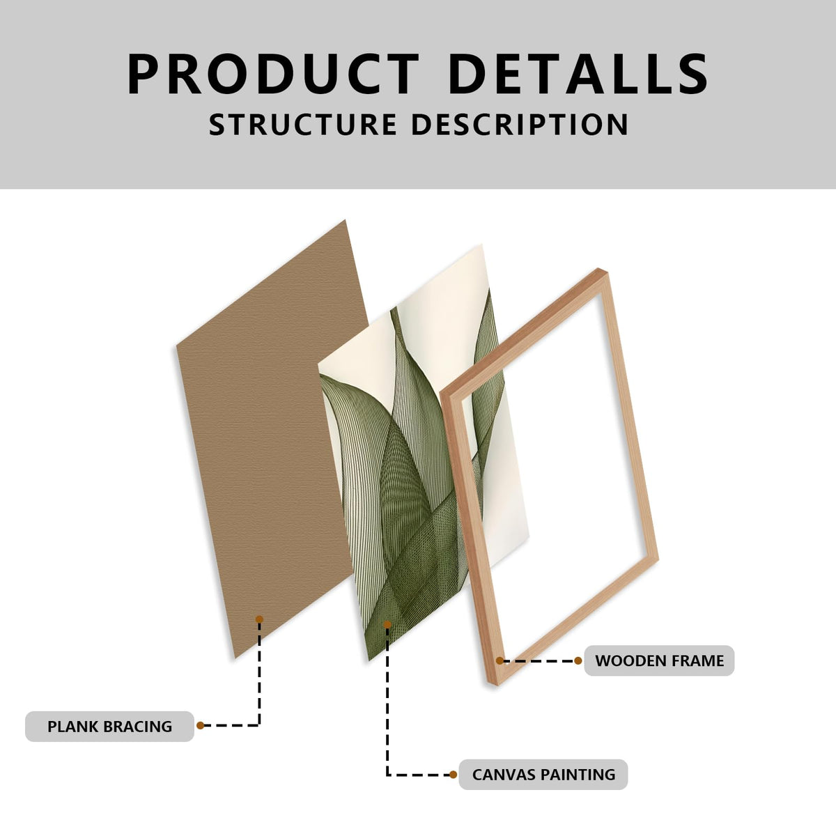 Green Leaf Wall Art Set of 2 (Leaves / 16"L x 24"W)