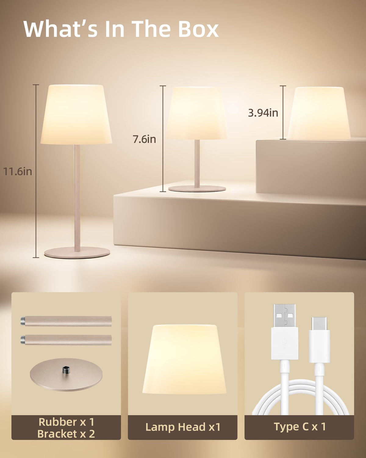 IP65 Waterproof Shower Lamp (Khaki / 1 Pack)