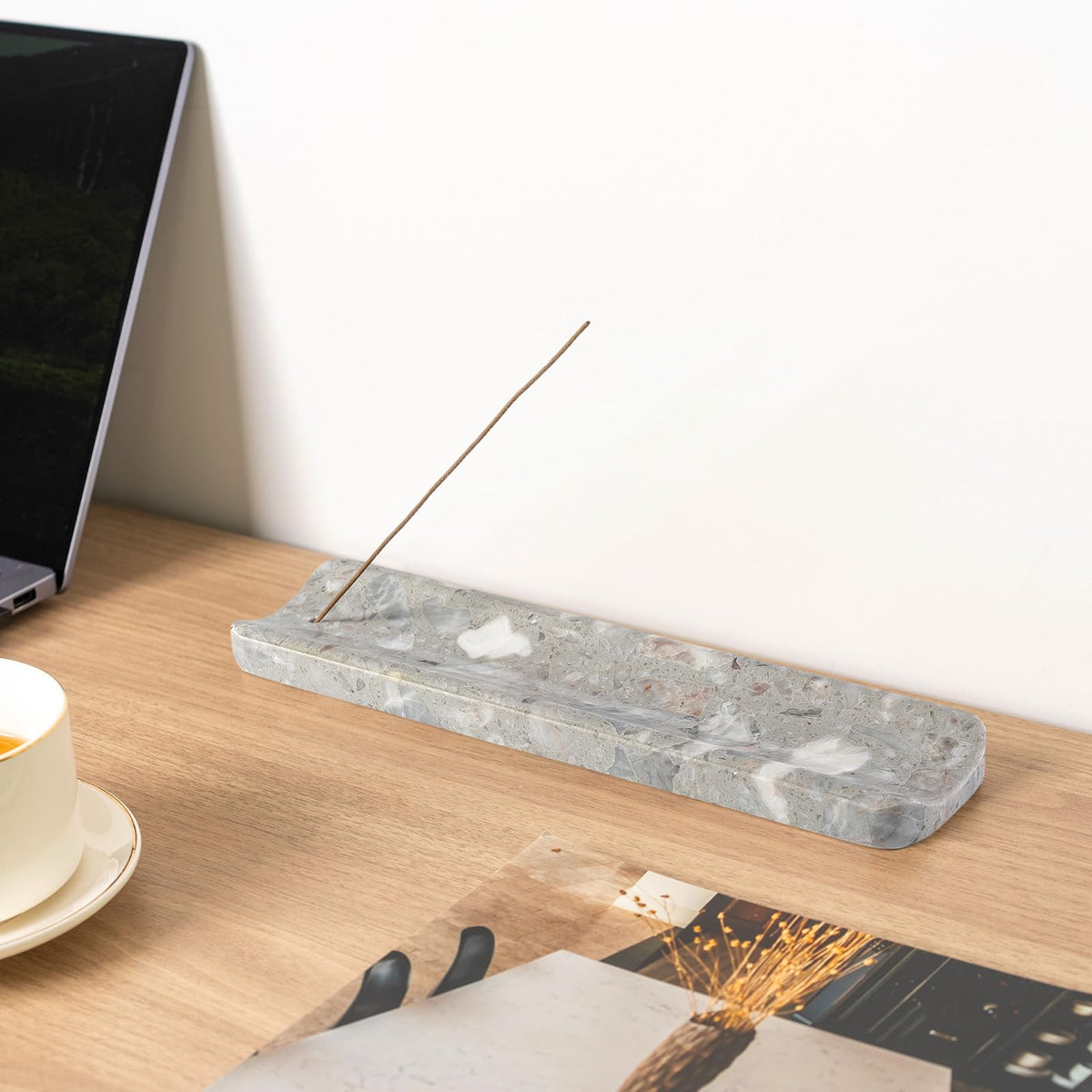 Marble Incense Holder (Gray)