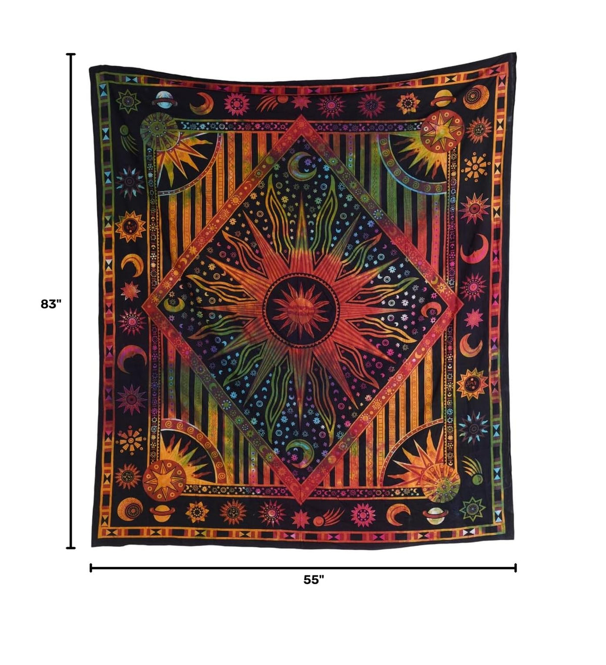 Celestial Tie (Rainbow / 83"L x 55"W)