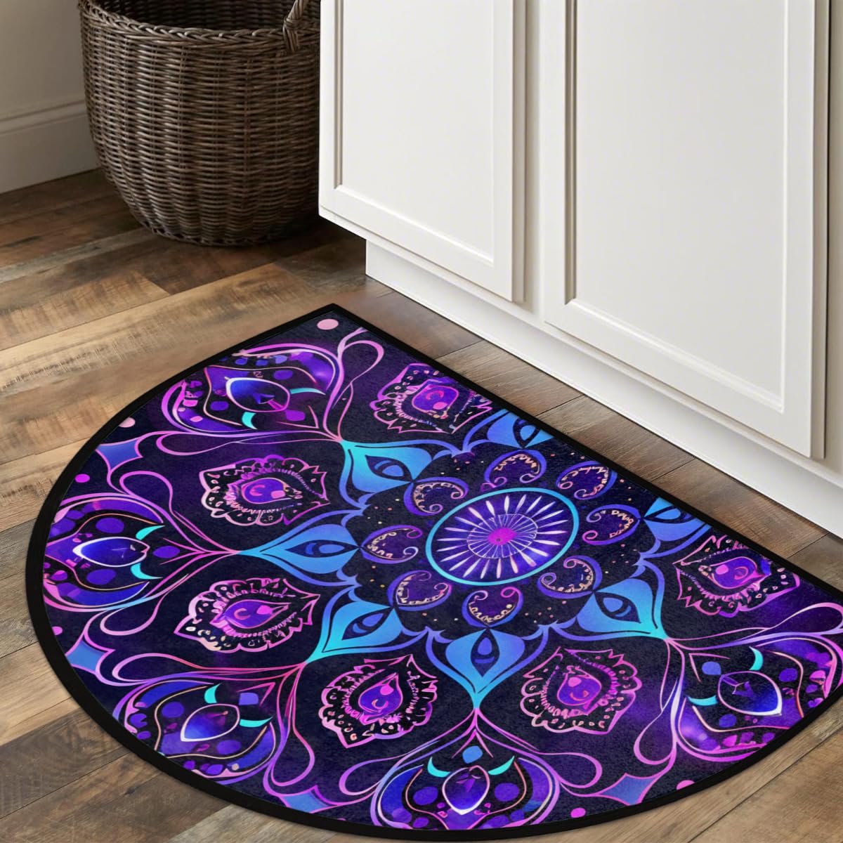 Front Door Mat Indoor Outdoor Entrance (A-52 Mandala Boho India)