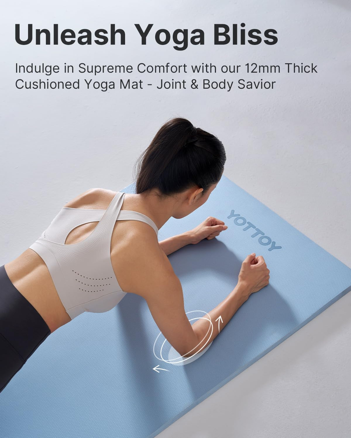 Yoga Mat Extra Thick Yoga Mat (Blue / 72*24*1/2inch)