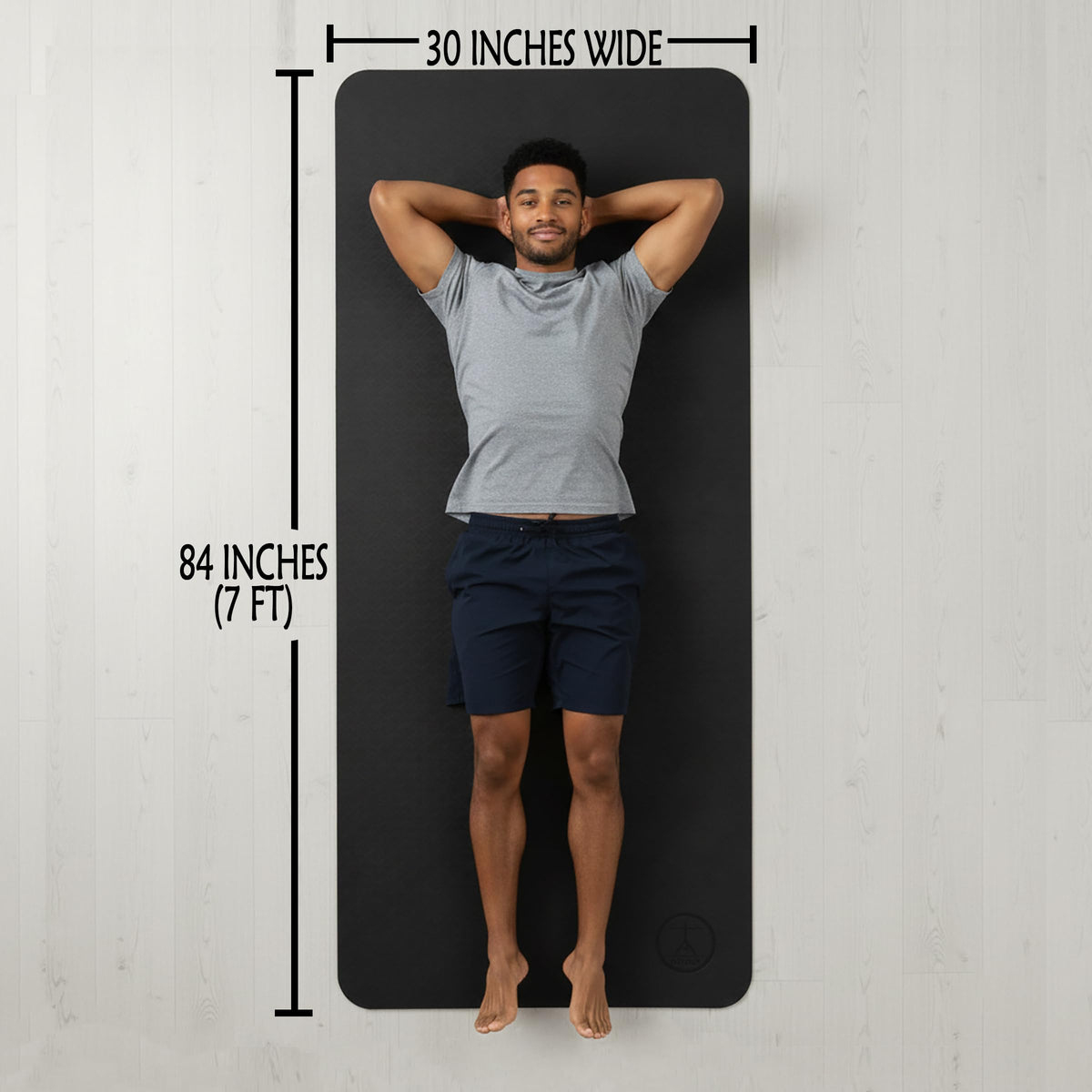 Extra Large Yoga Mat 84" Extra Wide Non Slip Thick Exercise Mat
