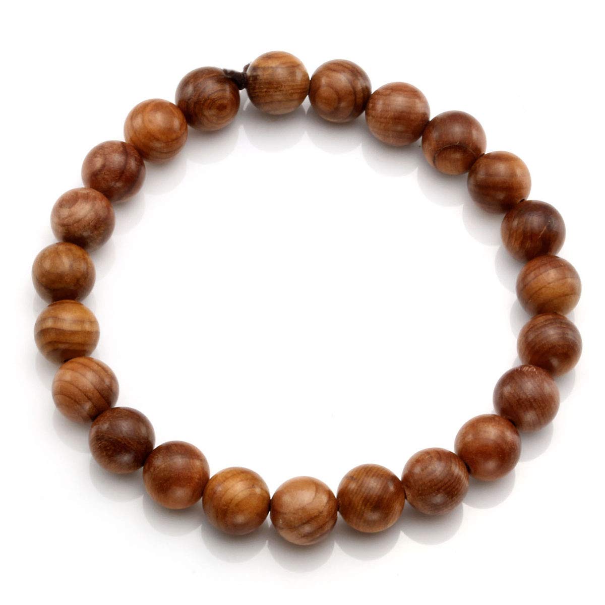 4 Pcs Wooden Beaded Wristbands for Women Men Meditation Prayer Wooden Beads Bracelet Set for Woman Man (A2: 4 PCS 8mm)