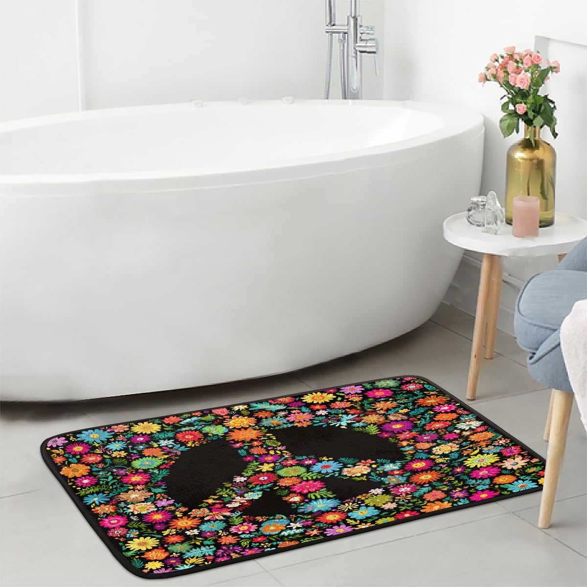 Peace Kitchen Rugs Kitchen Mats Non Slip Floor Mat (Color 9)