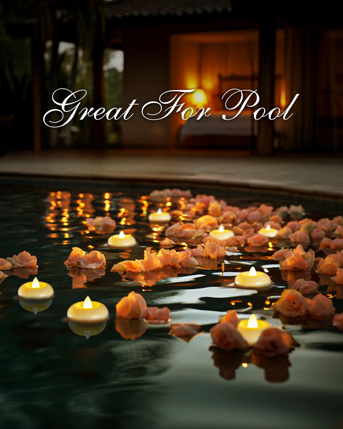 6 Pack 2” Flameless Led Floating Candles (Ivory, 6Pack)