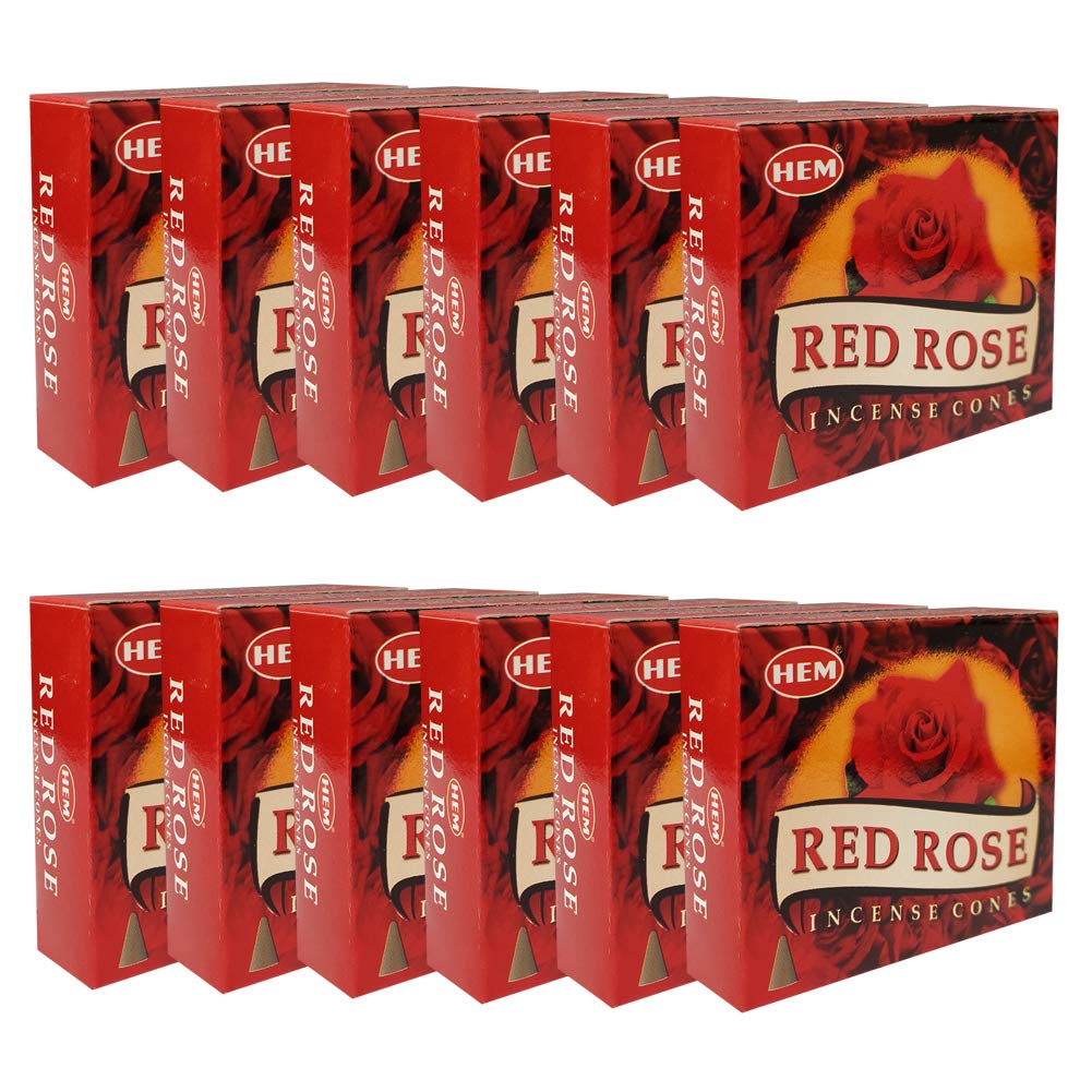 Red Rose Incense Cone Bundle (Red Rose)