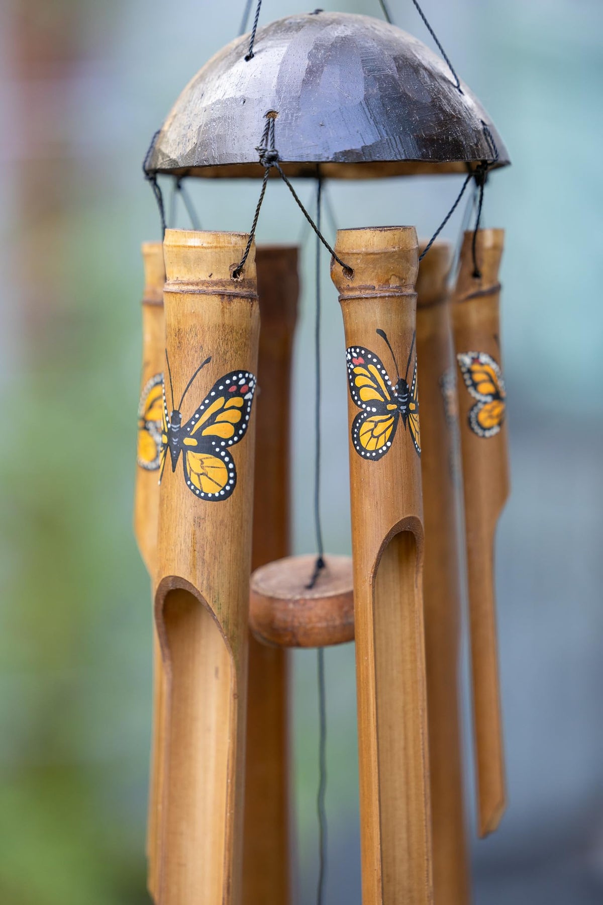 Monarch Butterfly Small Bamboo Wind Chime (Small)