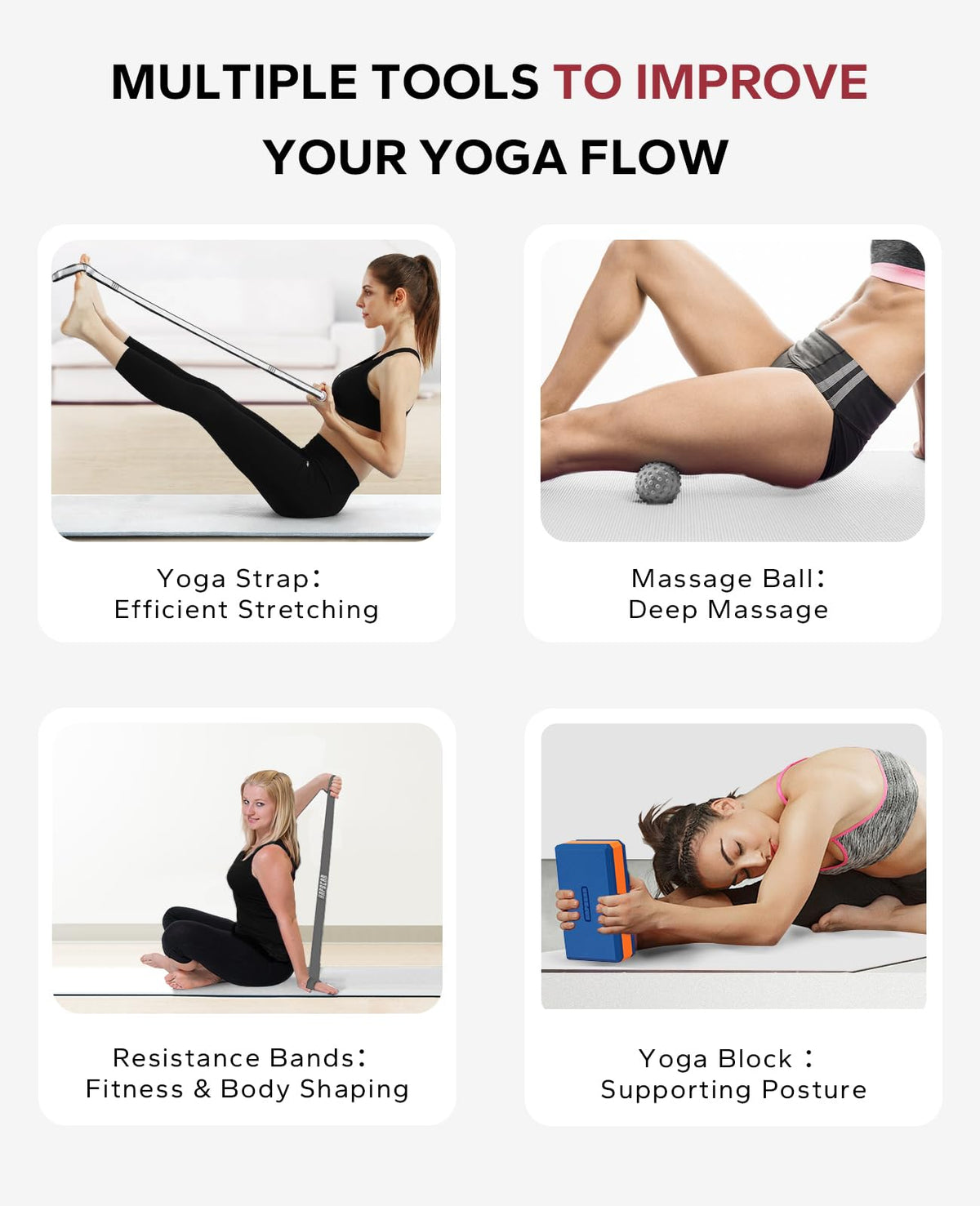 Yoga Blocks 2 Pack (Blue/Orange)