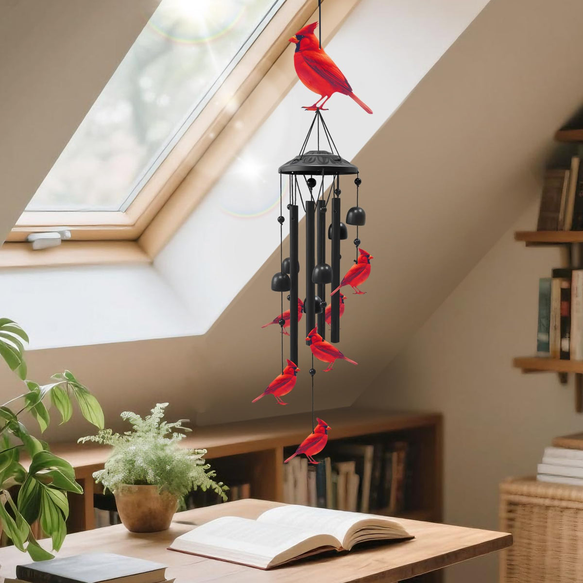 Cardinal Wind Chimes for Outside