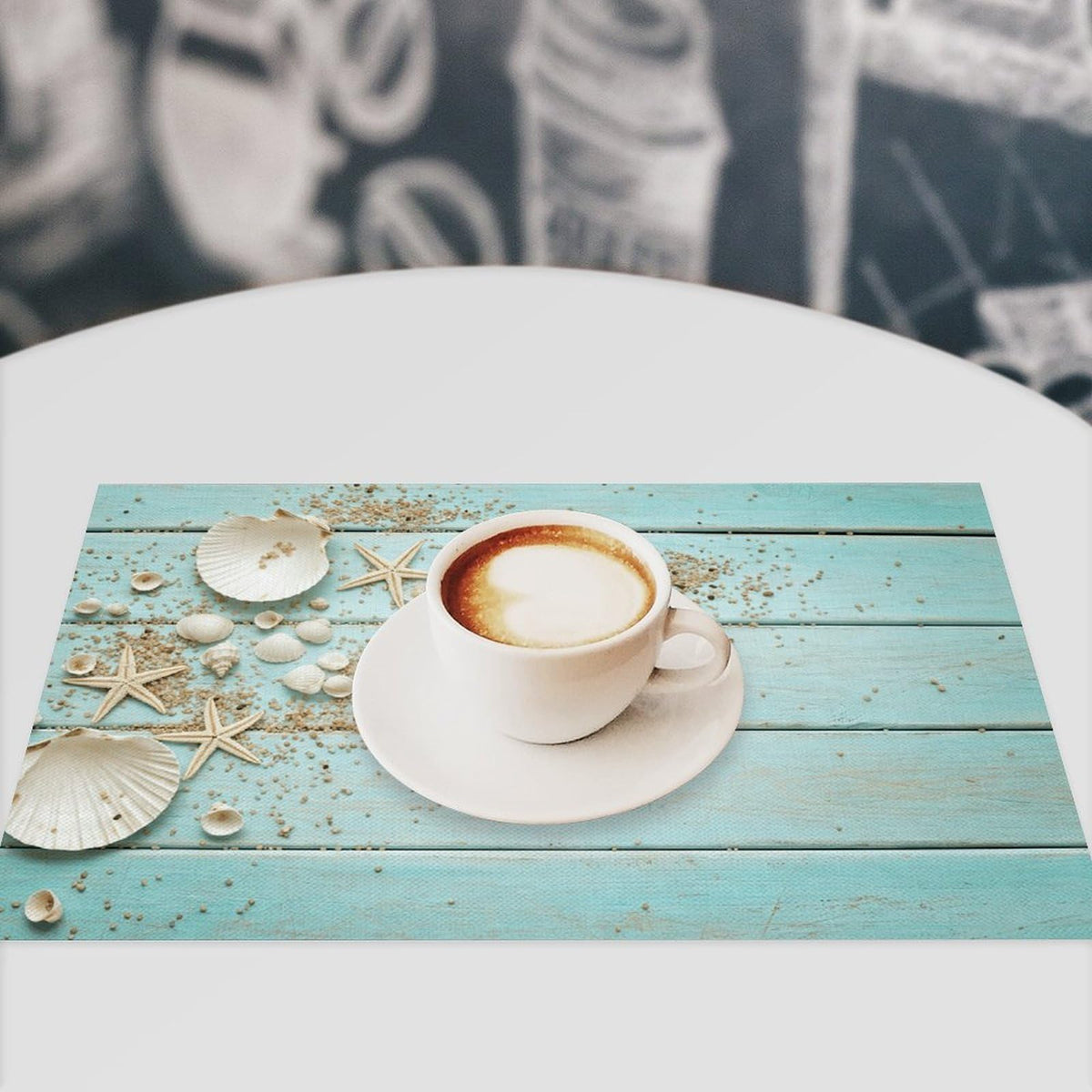 Nautical Placemat Set of 6 (Coastal-14 / 6pcs)