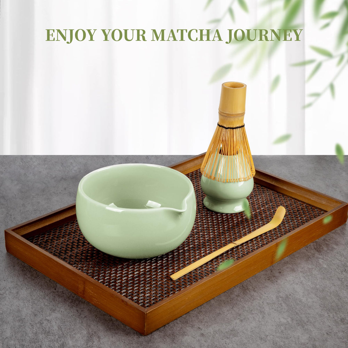 Matcha Whisk Set (Light Green)