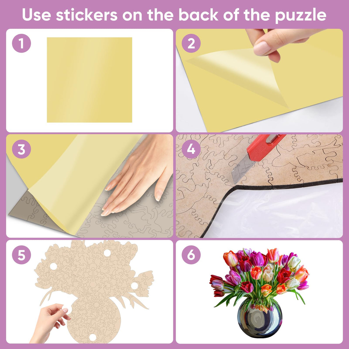 Puzzles for Adults (Flower-vase / 200 pieces)