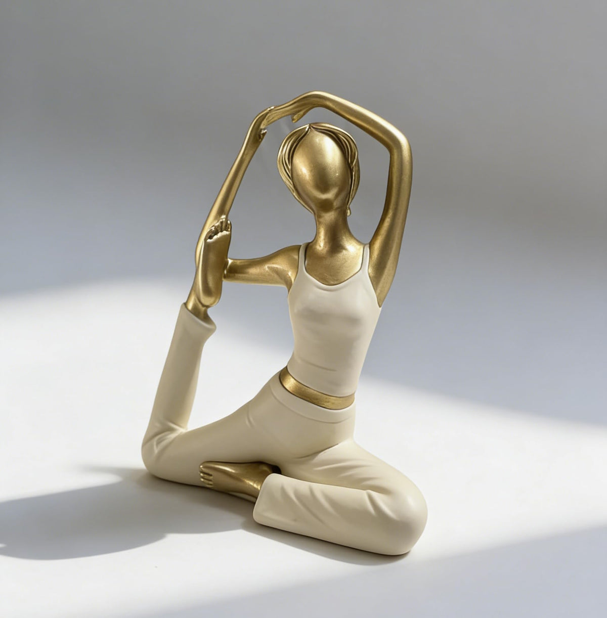 Abstract Yoga Girl Aesthetic Gold Yoga Pose Figurine Female Meditation (Style3)