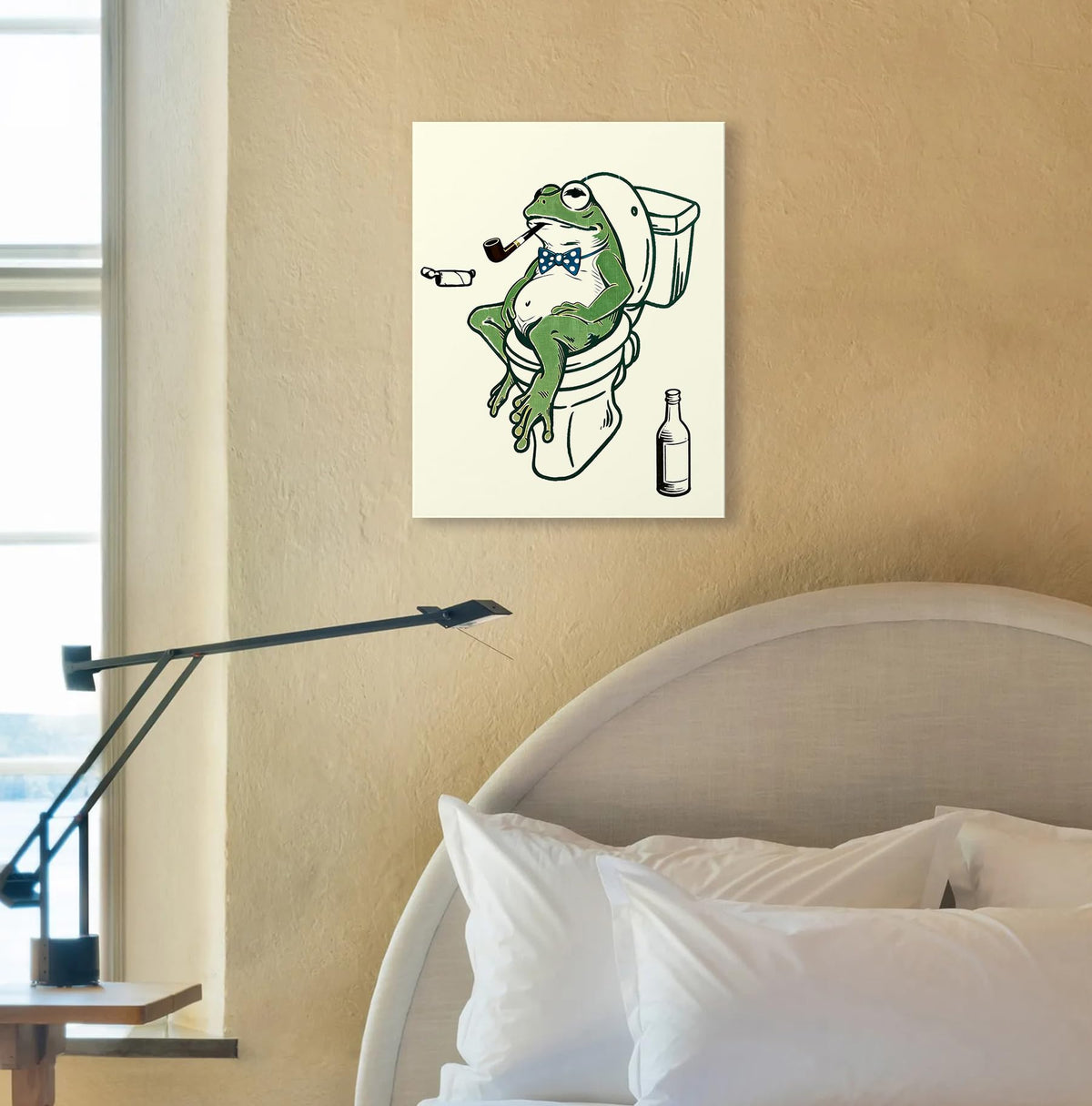 Funny Frog Bathroom Wall Art Decor 11x14 Inches (Funny Frog)