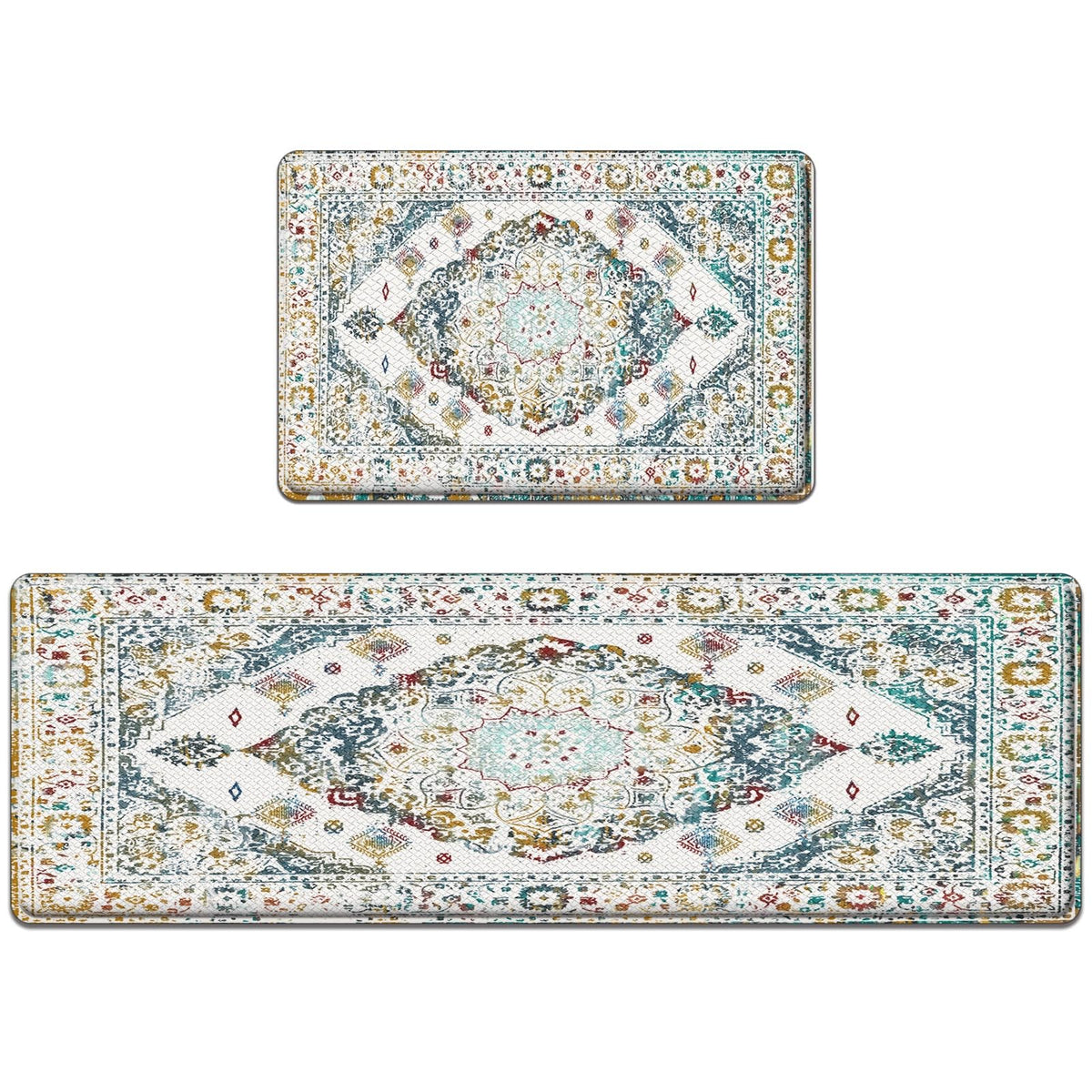Anti Fatigue Kitchen Rug Set of 2 (Boho)