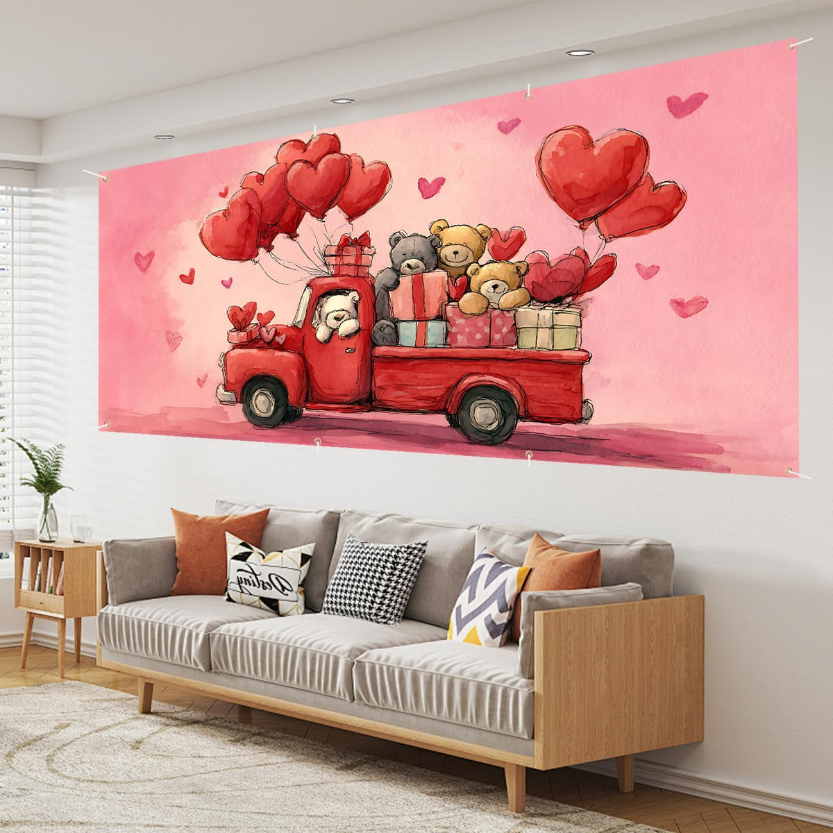 Valentine’s Day Garage Door Banner 6×13 ft (144 / 6 x 13 ft)