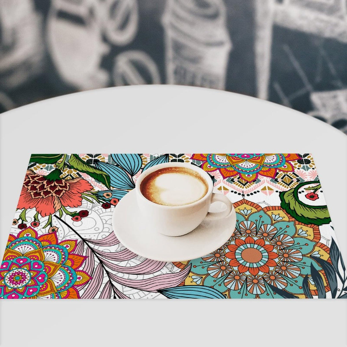 Boho Floral Placemat Set of 6 (Bohok-7 / 6pcs)