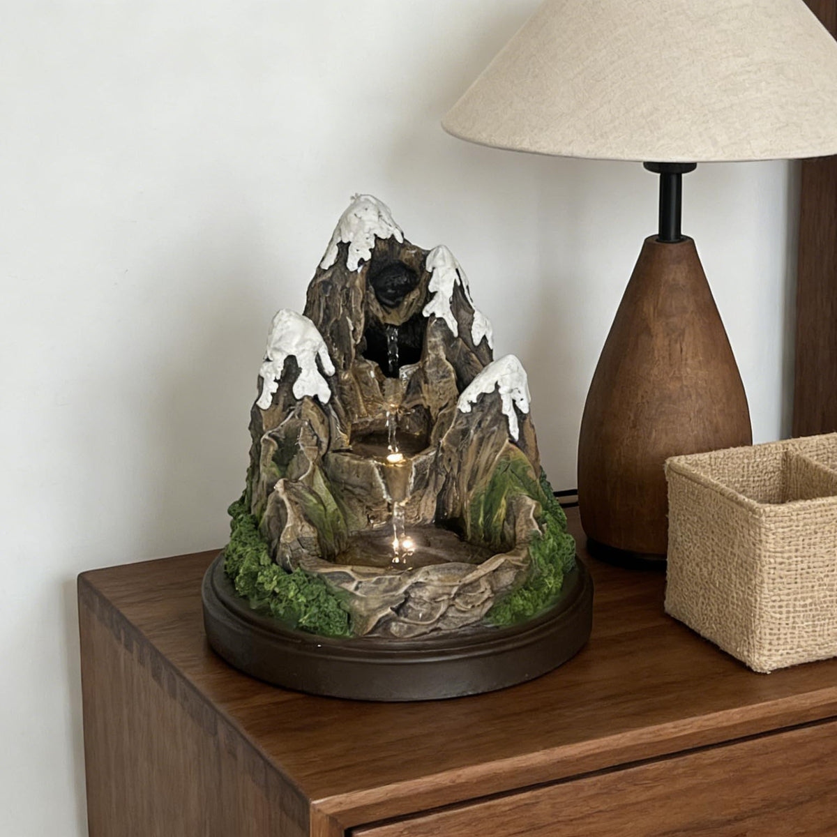 Snow Mountain Tabletop Water Fountain 4 (snow mountain)