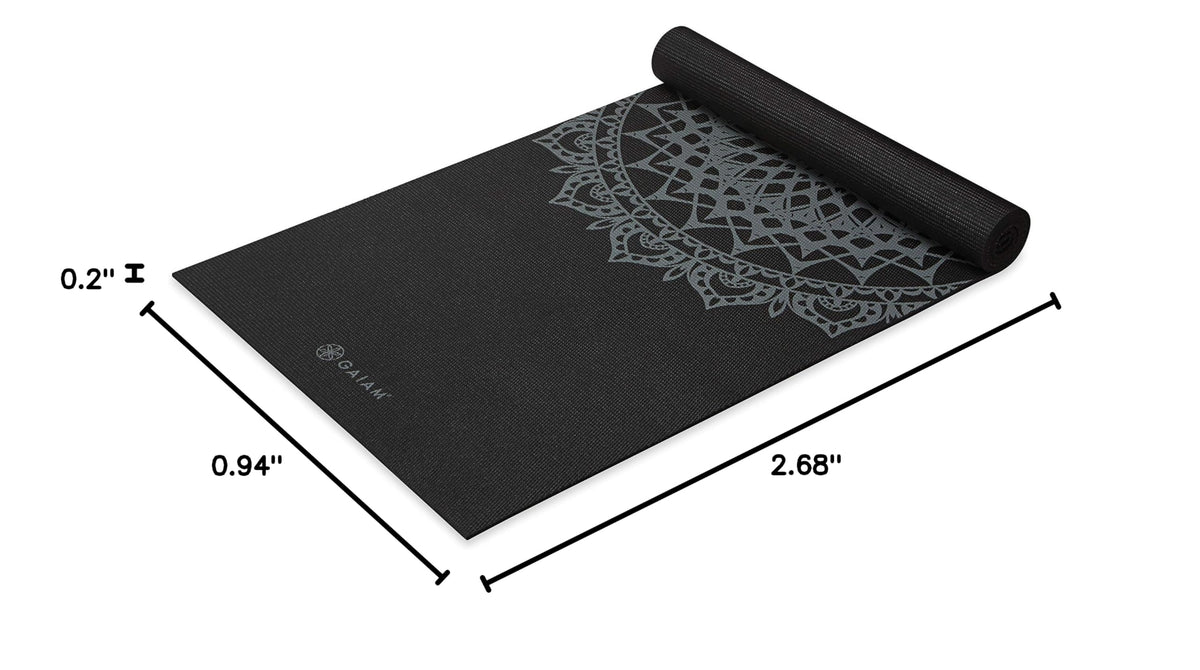 Yoga Mat Premium Print (Black Marrakesh)