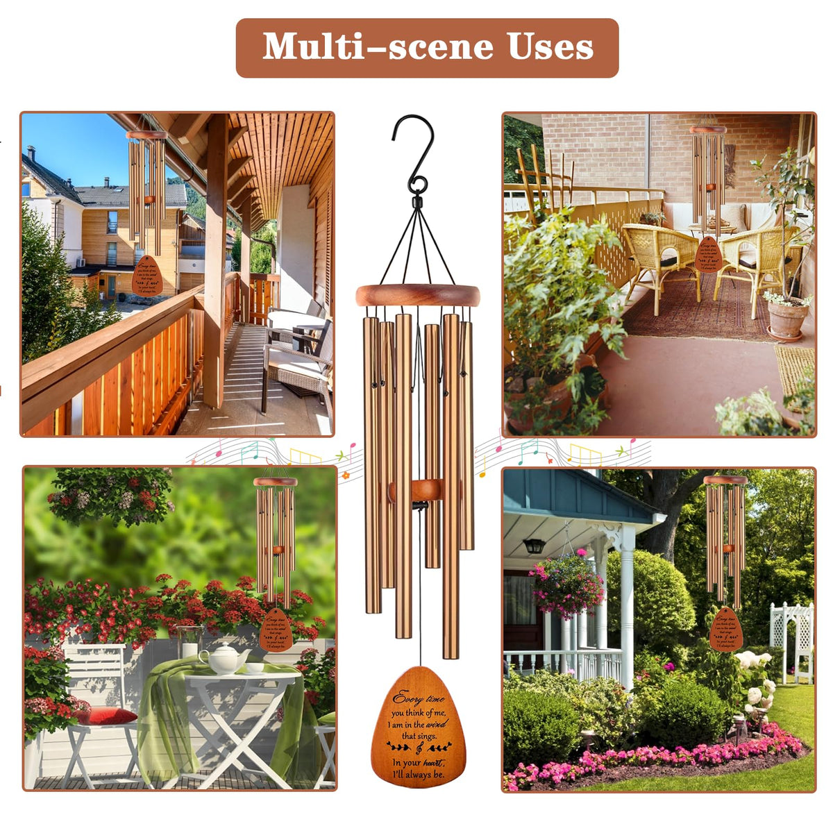 Memorial Wind Chimes for Loss of Loved One