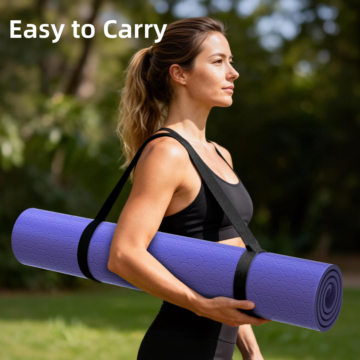 Extra Wide Yoga Mat (Light Purple)