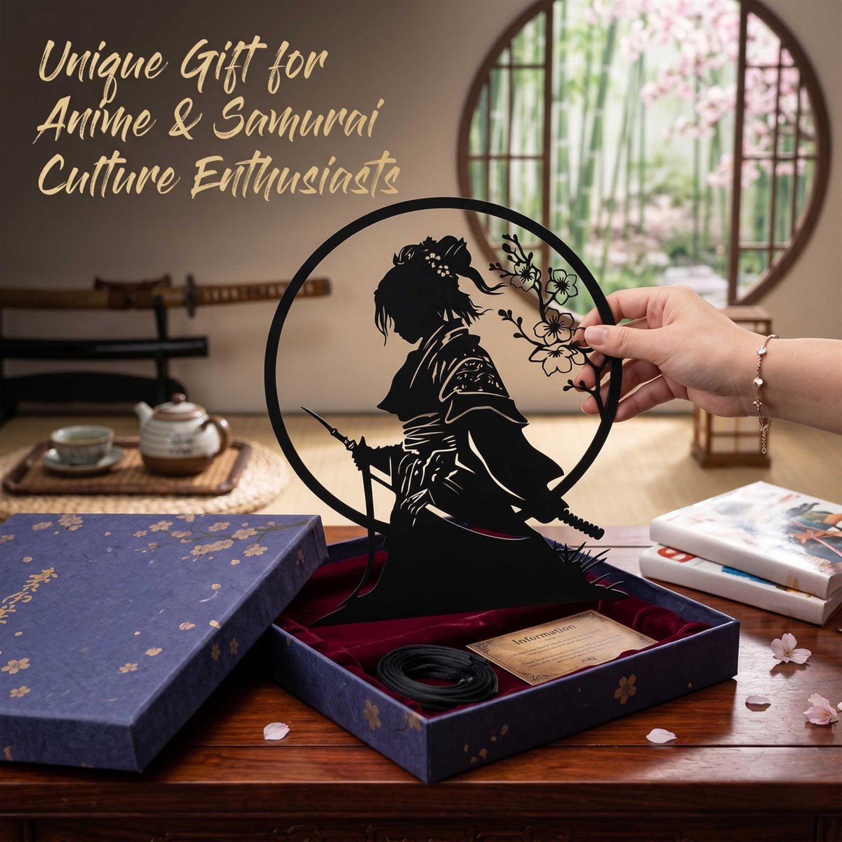 Japanese Samurai Metal Wall Art (Samurai)