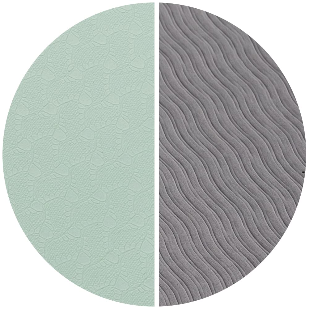 Yoga Mat Non Slip (72"x24" / Matcha Green & Gray)