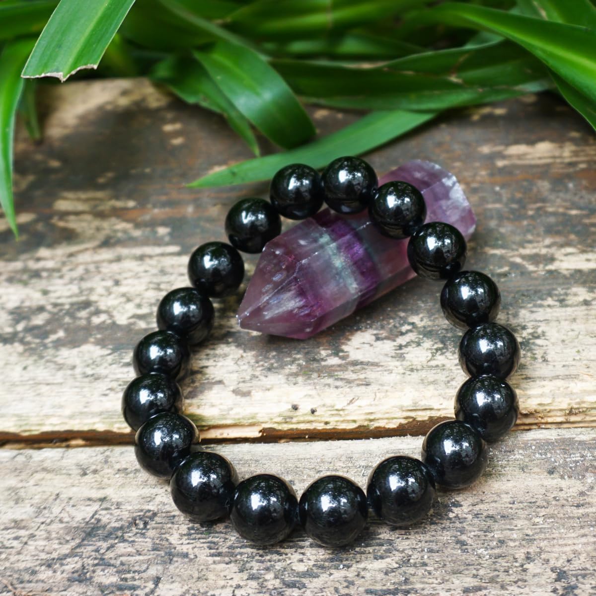 12mm Black Onyx Bracelet for Men Women (12mm Black Onyx Bracelet)