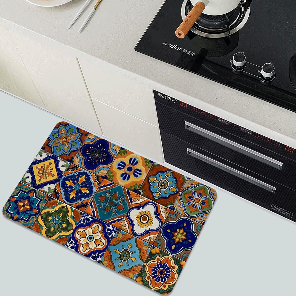 Bath Mat Bathroom Rug (Square Ceramic Tiles / 20 x 31 inches)