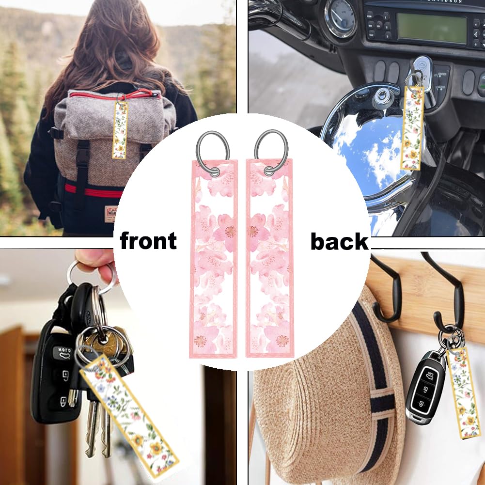 White Pink Cherry Blossom License Plate Frame Women 2Pc Car Tag (for Floral-Cherry Blossom)