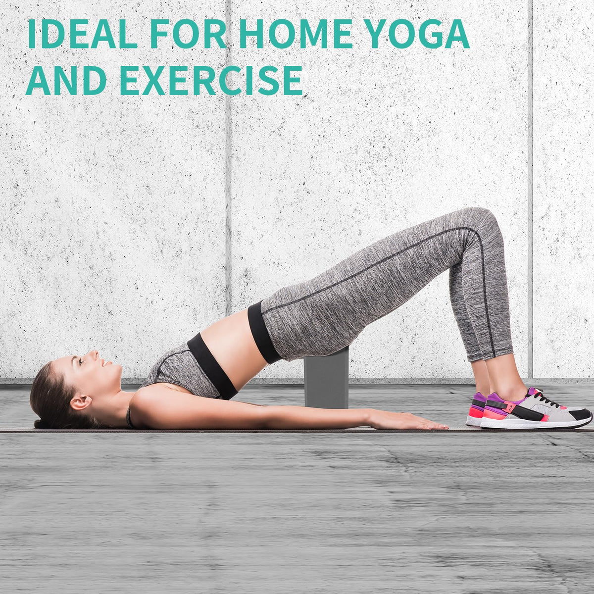 4 Pack Yoga Blocks (4 Pack-Grey-9x6x3in / 9x6x3 IN)