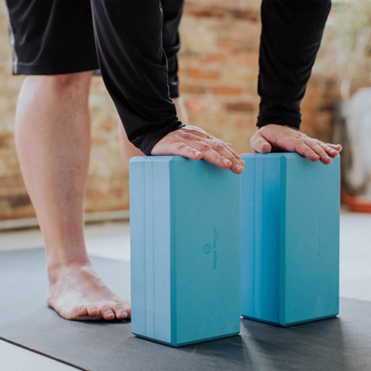 Big Blue Foam Yoga Block (Blue)