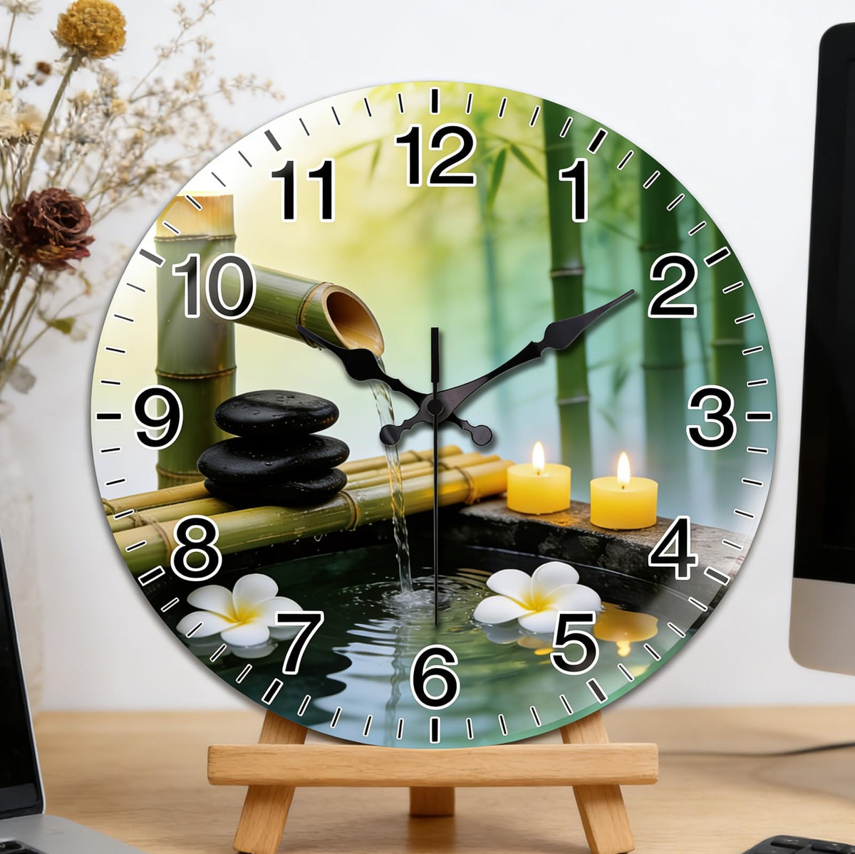 Zen Bamboo Wall Clocks Battery Operated (Zen Bamboo)