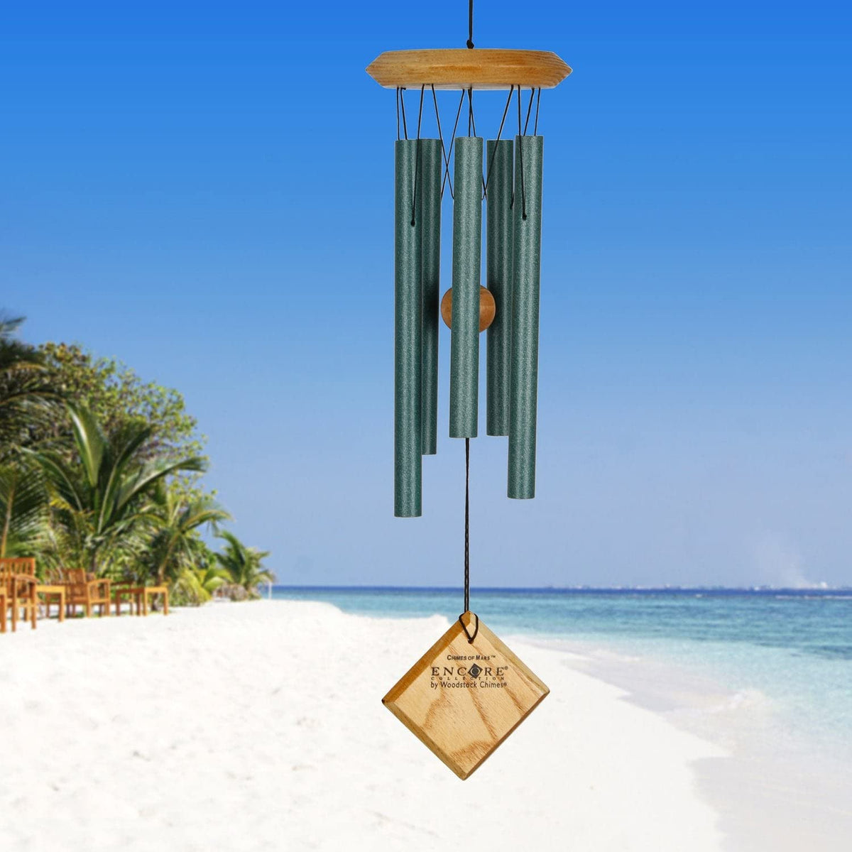 Woodstock Wind Chimes of Mars Wind Chimes for Outside (Verdigris)