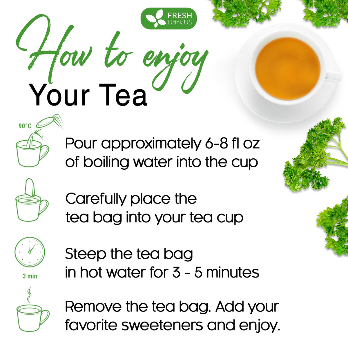 Premium 35 Parsley Leaf Tea Bags (35 Tea Bags)