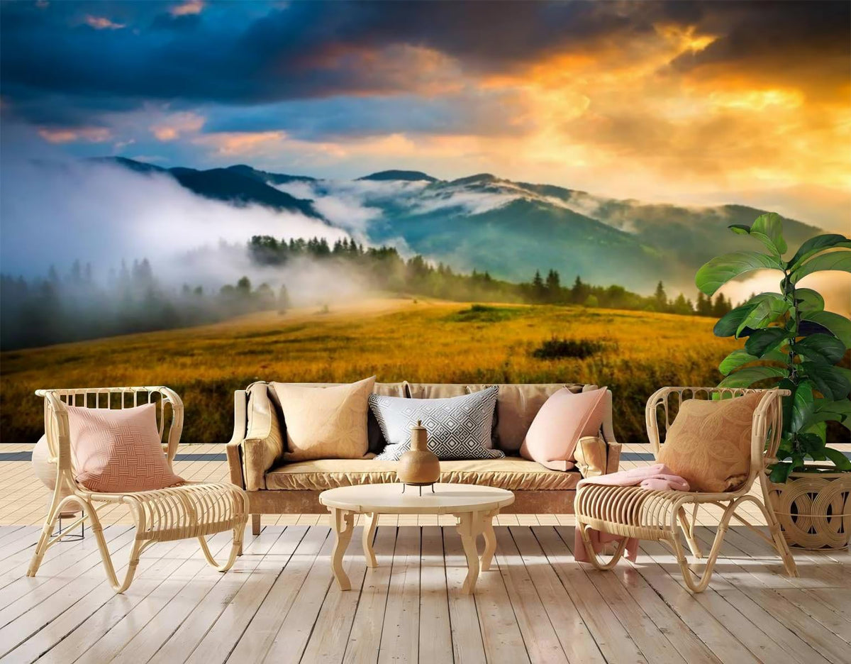 Peel Stick Wall Mural Wallpaper Mountain 160"x108" Decor G04 (G04 / 160" x 108")