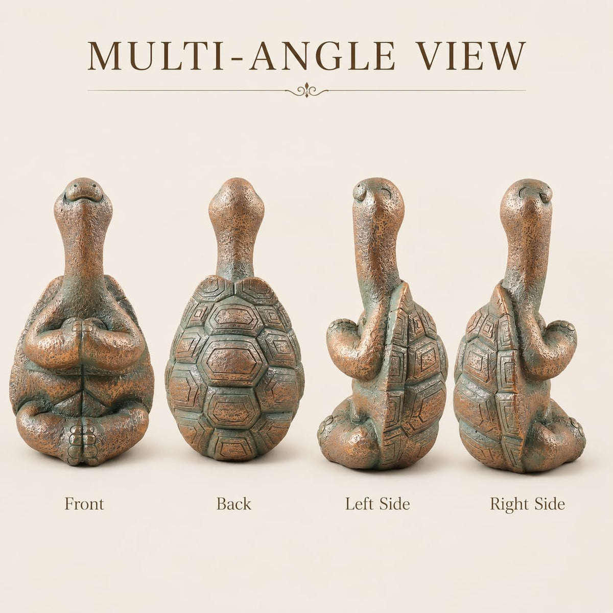 Meditation decor garden turtle outdoor Statue (11.5in Zen Turtle)
