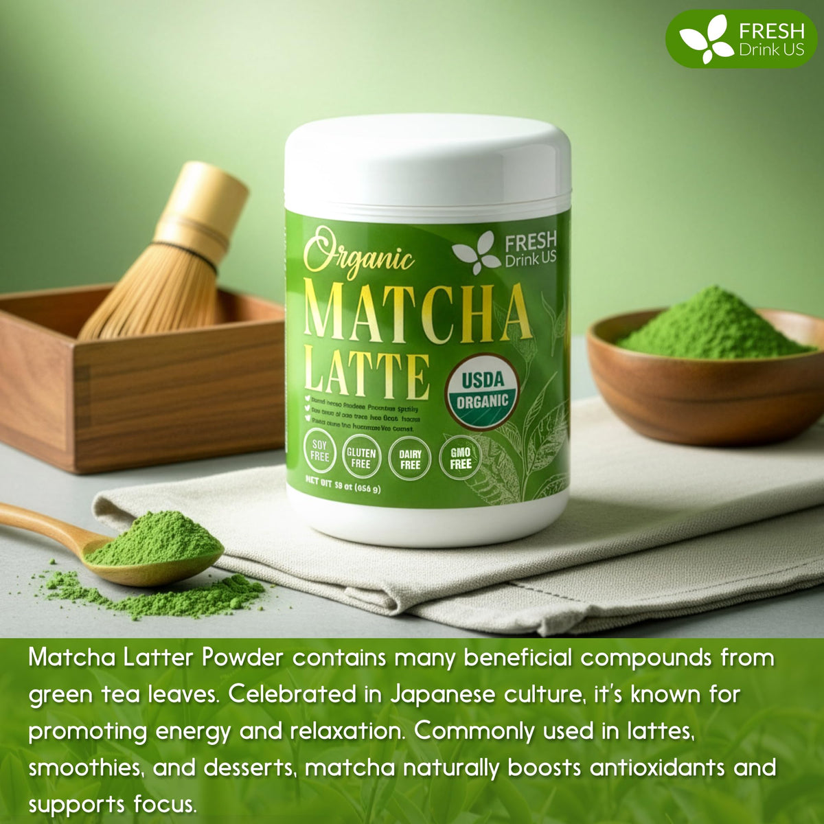 Matcha Latte Powder 16 oz (16oz)