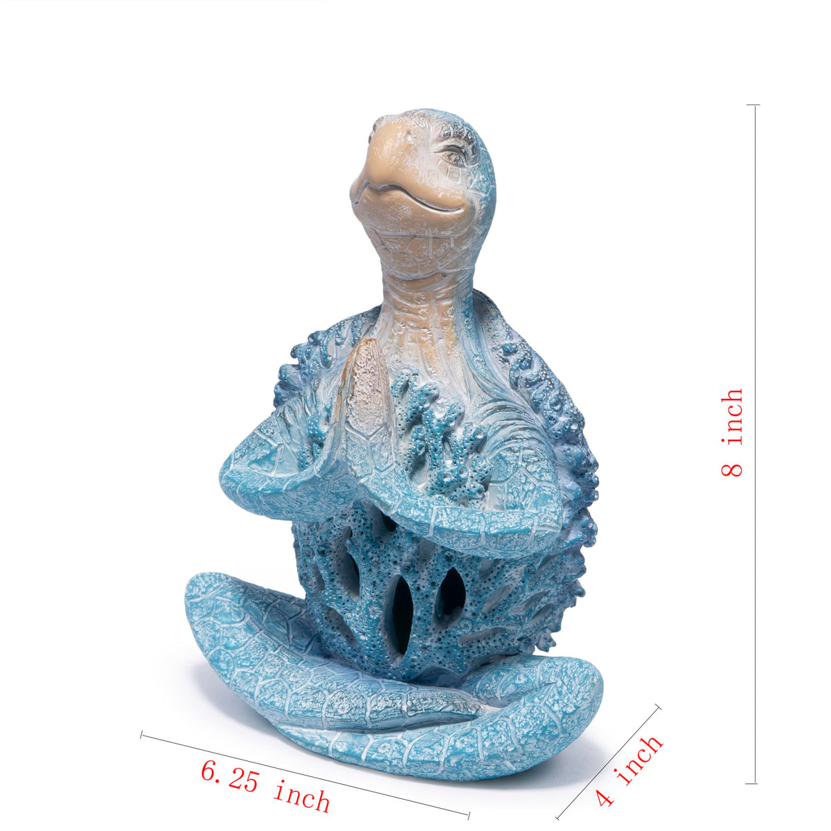 Coral Reef Sea Turtle Meditation Yoga Decor (Blue-1)