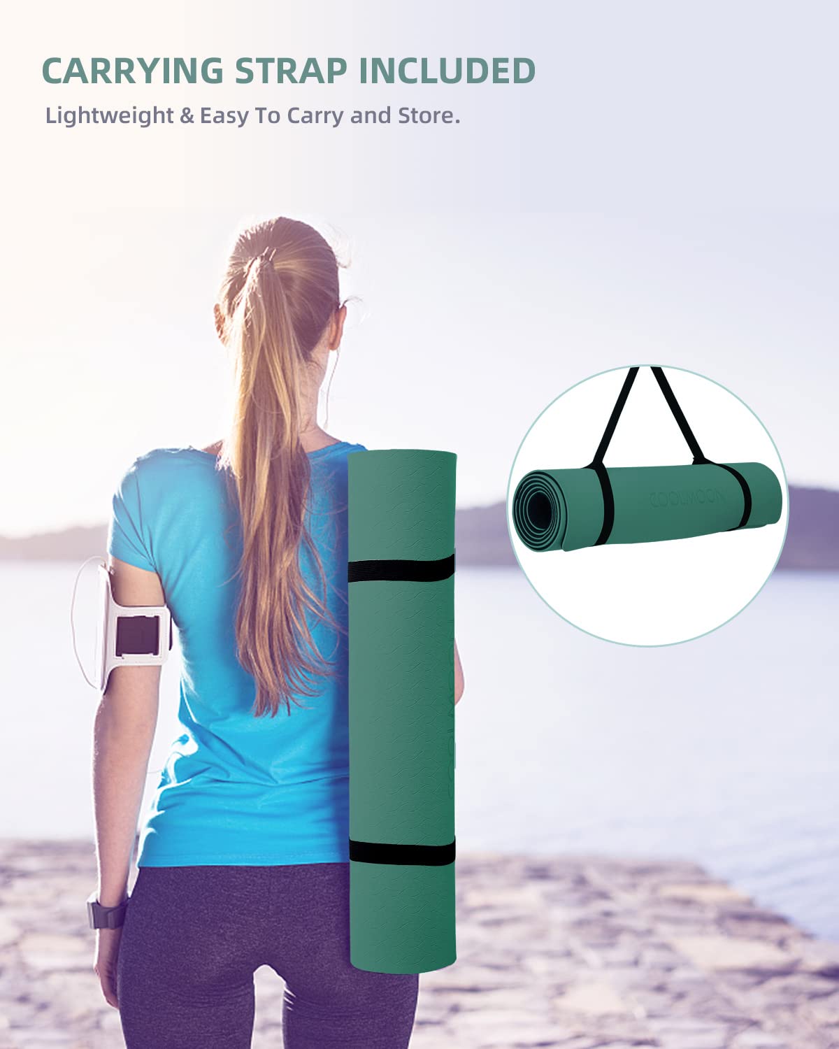 Yoga Mat Non Slip (HE-GREEN)