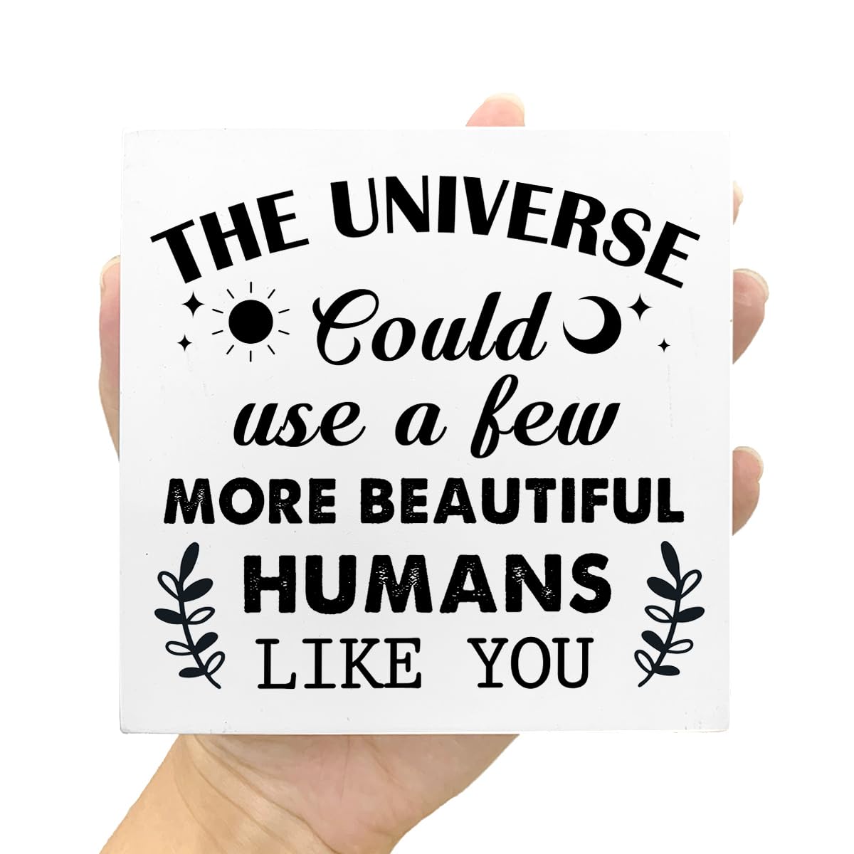 Inspirational Wooden Block Sign Office Decor V559 (BT-37)