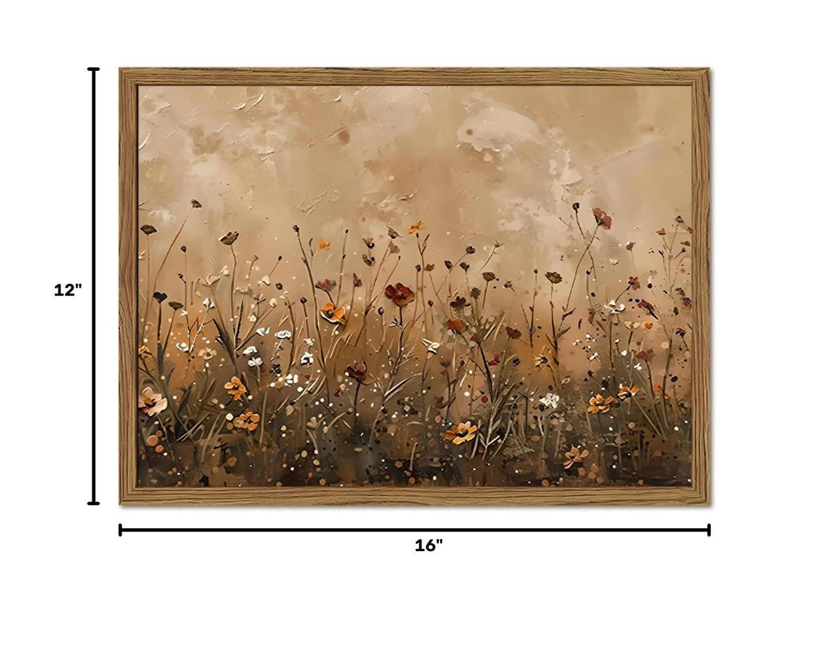 Vintage Wildflower Wall Art (16"L x 12"W / Floral-F)