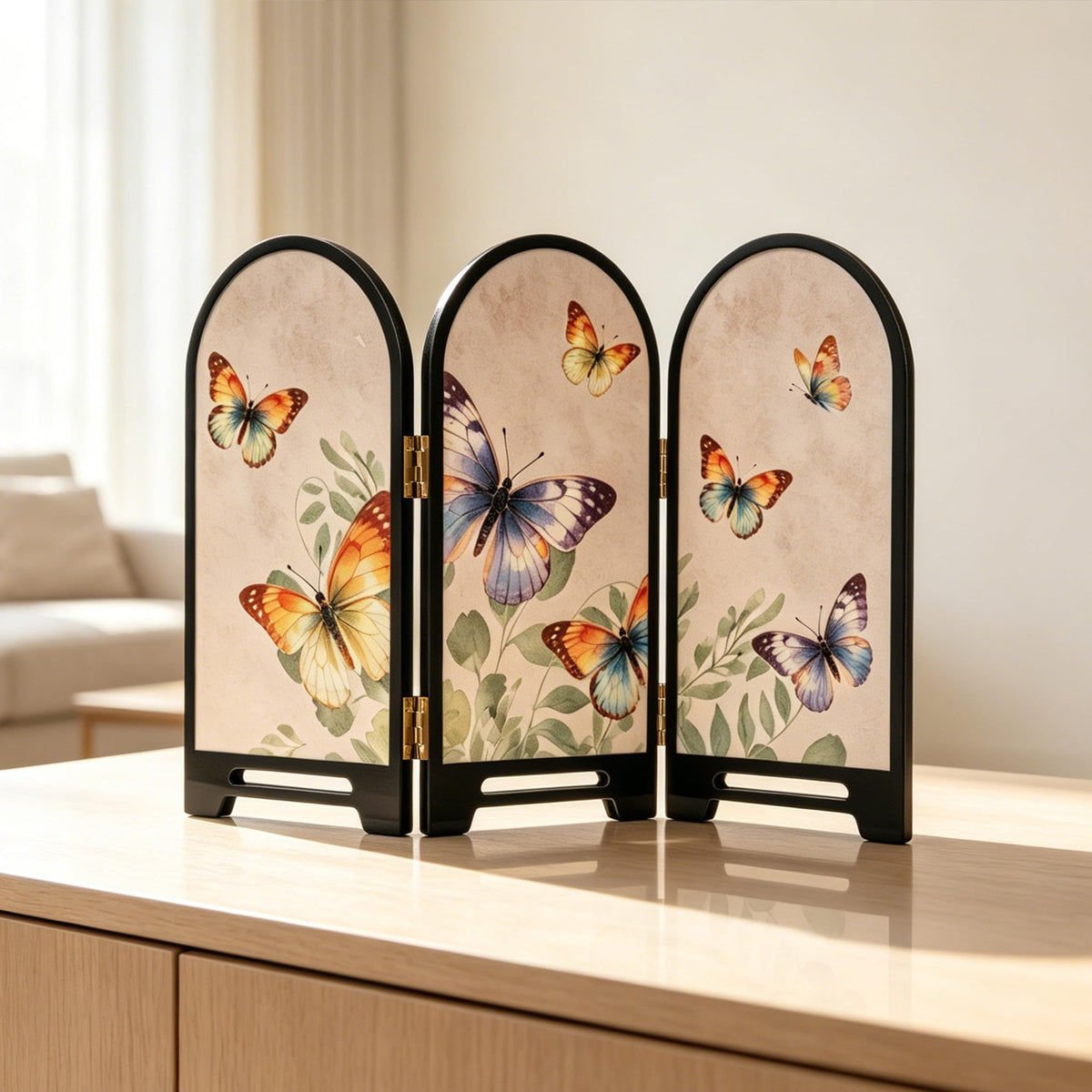 3 Panel Tabletop Folding Screen (M9362)
