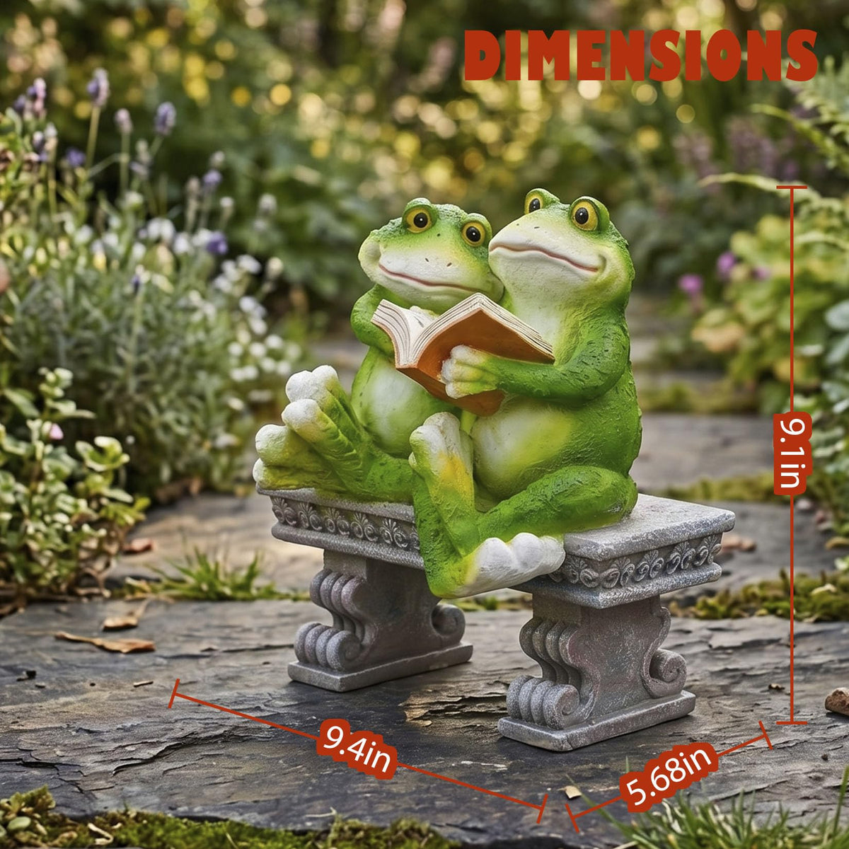 Garden Frog Outdoor Statues Decor (Frog)