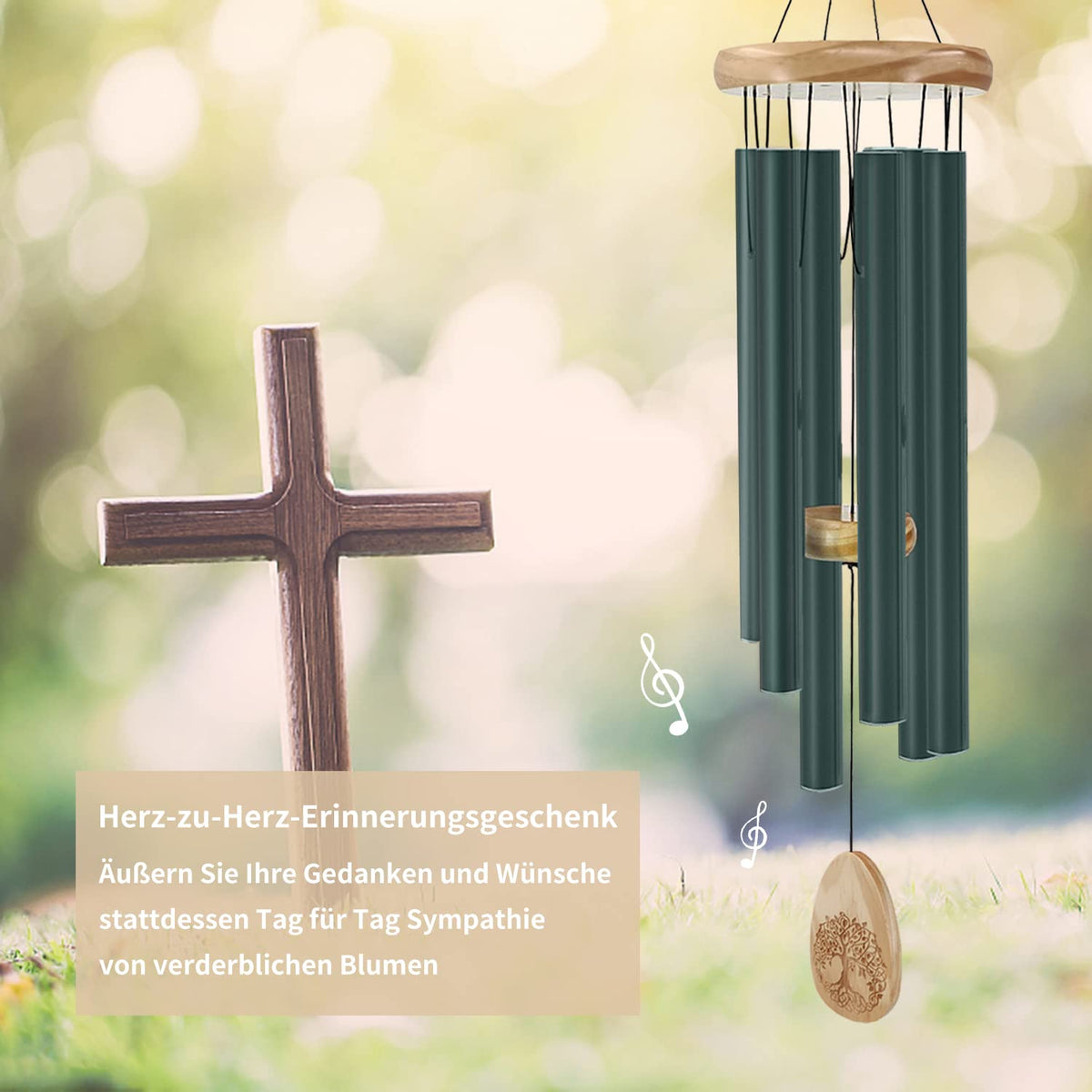 Tree of Life Wind Chimes (Spring Green)